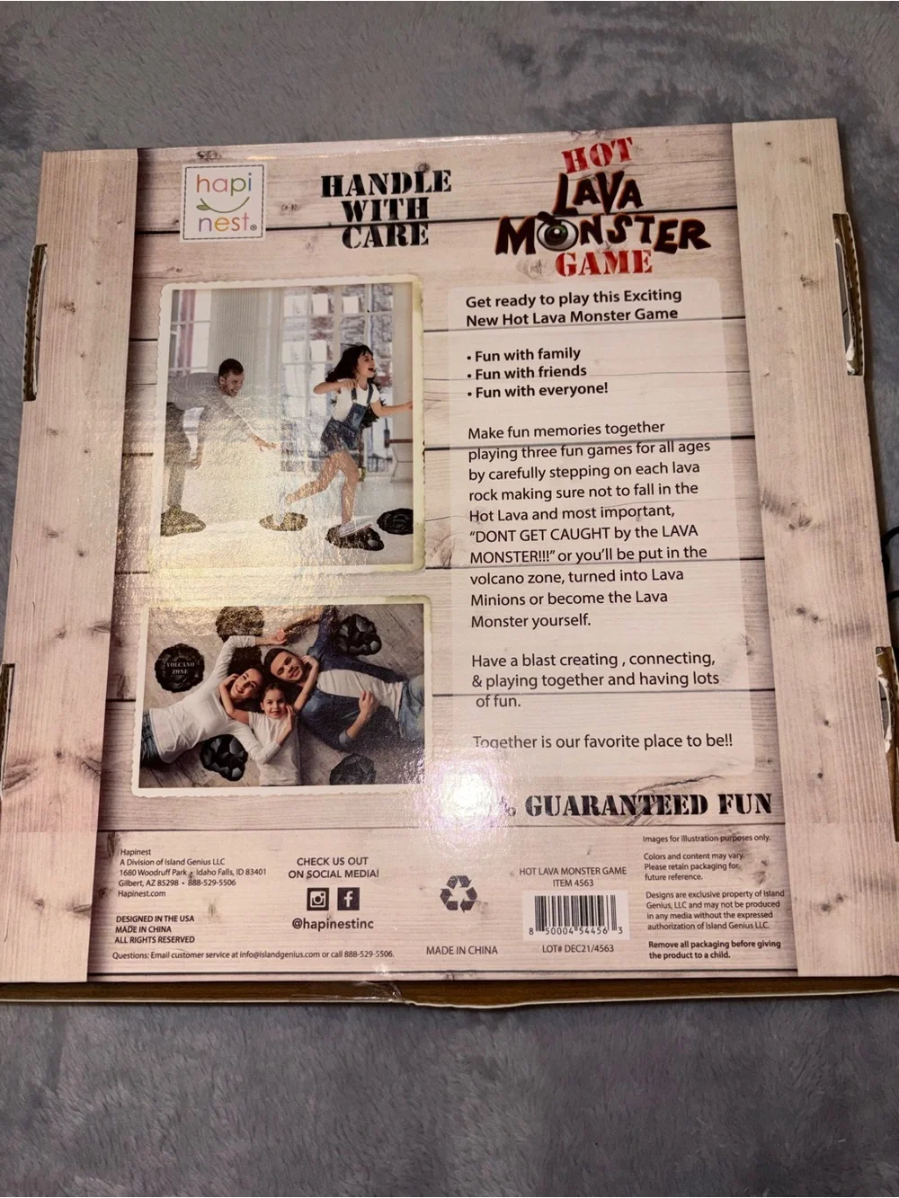 HOT LAVA MONSTER GAME AGES 3+ BRAND NEW IN THE BOX. THE FLOOR IS LAVA!